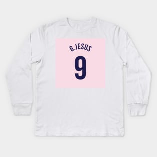 Gabriel Jesus Third Kit – 2022/23 Season Kids Long Sleeve T-Shirt